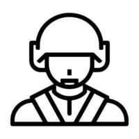 troop icon or modern line symbol. line art and icon design with bold outline. Black and white Pixel Perfect minimalistic symbol isolated white background. Silhouette simple thin sign vector