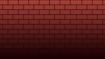 Brick wall texture animation. Brown brick wall background. Block brick wall pattern texture background. Cartoon red brick. 4K seamless loop animation video