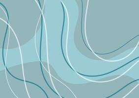 Soft blue wave pattern graphics curve background vector