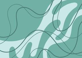 Soft green graphic line geometry background vector
