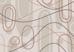 Brown art abstract line graphic presentation background vector