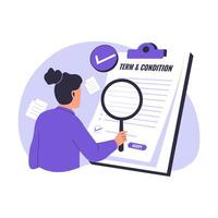 illustration of terms and conditions concept vector