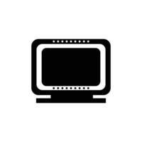 tv icon design symbol for website and mobile application. silhouette illustration of monitor screen. design illustration elements with broadcasting and digital media theme vector