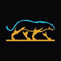 abstract illustration of elegant leopard vector