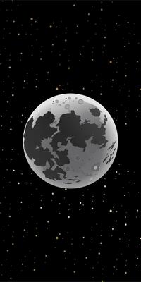 Serene Moonlit Background View