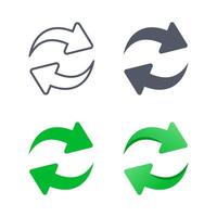 Recycle arrow. Loop arrow symbol. Suitable for design elements of repetitive processes and waste recycling. vector