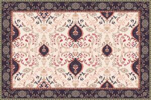 Vintage Arabic pattern.Persian colored carpet.Rich ornament for fabric design,handmade,interior decoration,textiles.Abstract design of persian carpet with geometric ornament.Moroccan style background. vector