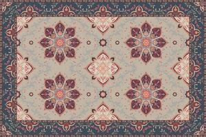 Vintage Arabic pattern.Persian colored carpet.Rich ornament for fabric design,handmade,interior decoration,textiles.Abstract design of persian carpet with geometric ornament.Moroccan style background. vector