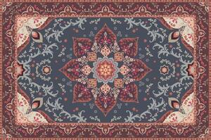 Vintage Arabic pattern.Persian colored carpet.Rich ornament for fabric design,handmade,interior decoration,textiles.Abstract design of persian carpet with geometric ornament.Moroccan style background. vector