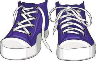 Legs in kid sneackers isolated on white vector