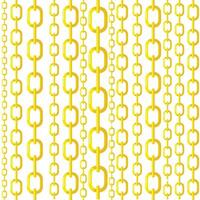 Gold chain seamless Pattern different sizes on white vector