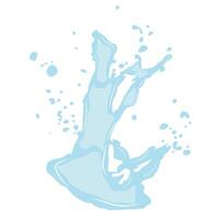 large splash of spilled liquid on the surface22 vector