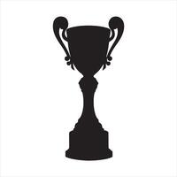 Sport trophy sketch. Hand drawn winners prize silhouette on white background vector