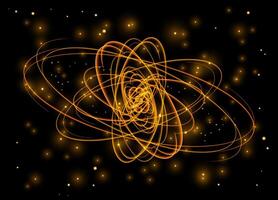 Abstract background with a luminous swirling. Glowing spiral. Space tunnel. vector