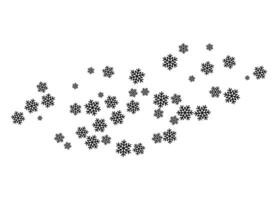 Christmas and New Year snowflakes on a frosty backdrop vector