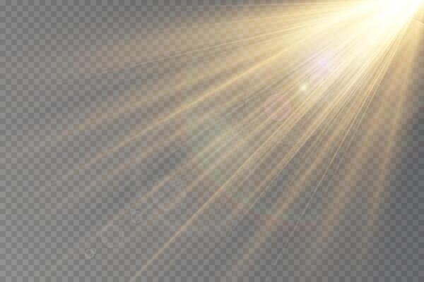 Sunlight special lens flare light effect. Sun flash with rays and spotlight. Blazing sun flash with shining rays