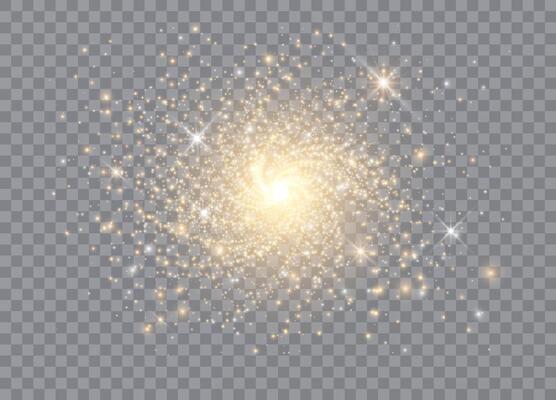 Christmas stars and magical dust particles for abstract patterns