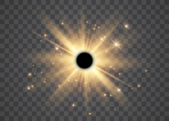 Light effect of lens flares. Starburst with sparkles.