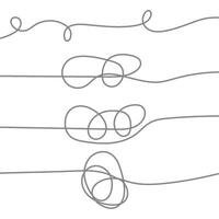 Random tangled lines for abstract design backgrounds vector