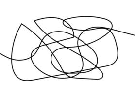 Freeform hand-drawn lines for abstract compositions vector