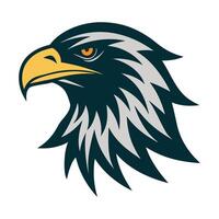 Dynamic Eagle Head Mascot Illustration for Team Logos and Branding Projects vector
