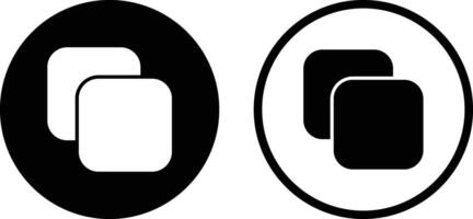 Copy icon set in two styles . Copy content icon . illustration vector