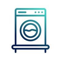 Washing machine icons. with outline style and gradient colors. symbol logo illustration. vector