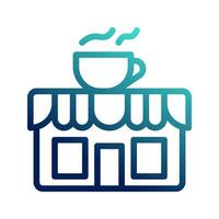 Cafe icons. with gradient style, minimalist style for coffee lovers. illustration. vector