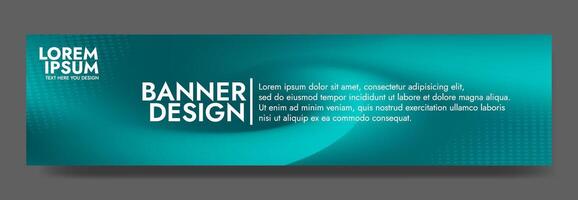 Modern and eye catching, this banner features a dynamic wave design vector