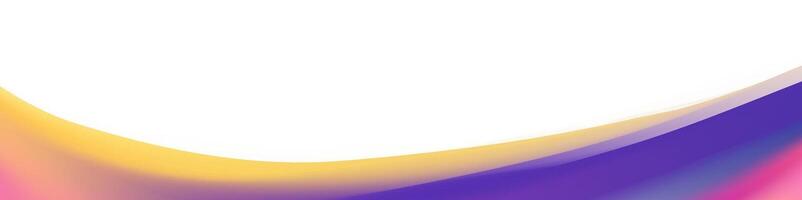 Bright and cheerful banner featuring a flowing abstract wave in vibrant colors. Ideal for website headers, social media, and promotional materials. vector