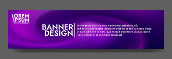 Modern and stylish banner design with abstract purple waves and space for text. Perfect for website headers, social media, and marketing materials. vector
