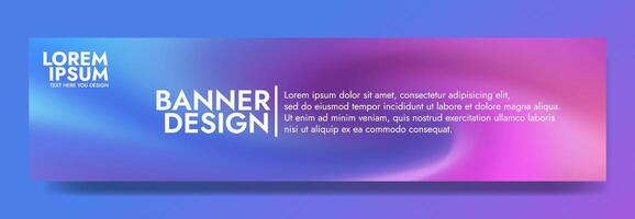 Modern and eye catching, this banner features a dynamic wave design vector
