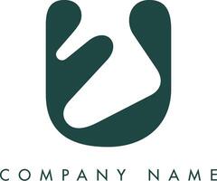 Creative Abstract Initial U Letter Logo Design vector