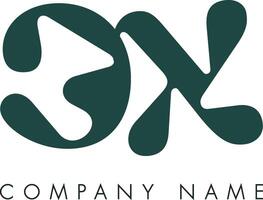 Creative Abstract Initial Letter CX Logo Design vector