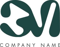 Creative Abstract Initial Letter CM Logo Design vector