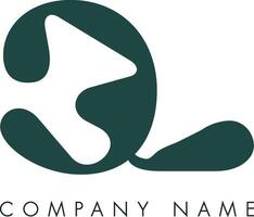 Creative Abstract Initial Letter CL Logo Design vector