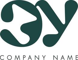 Creative Abstract Initial Letter CY Logo Design vector