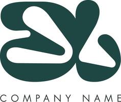 Creative Abstract Initial Letter BJ Logo Design vector