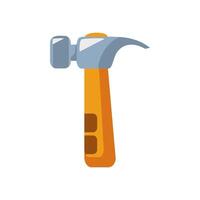 Hammer illustration with handle, perfect for construction, carpentry, hardware, renovation, and building concepts ideal for tool catalogs and websites vector