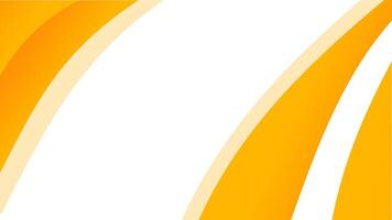 Two curved lines in vibrant yellow and orange on a clean white background ideal for modern designs or abstract concepts vector