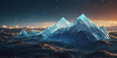 Holographic weather forecast, digital environment, advanced tech. photo