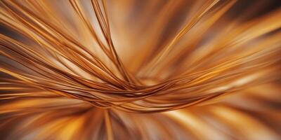 Abstract colorful lines and shapes create a burst effect on an orange background. photo