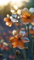 A garden of glass flowers that shatter with the wind, only to reform at dawn. photo
