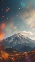 A mountain where the wind carries the voices of forgotten civilizations. photo