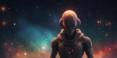 A mysterious alien signal being broadcast from deep space. photo