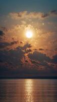 A sky where the clouds form giant, intricate patterns like the brushstrokes of a painter. photo