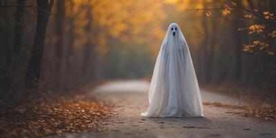 A Creative Representation of a Ghost in a Whimsical Style. photo