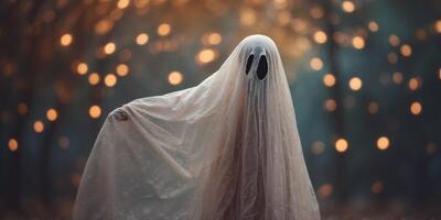 A Creative Representation of a Ghost in a Whimsical Style. photo