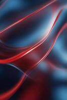 A red and blue background with a red line that is curved. photo