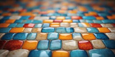 Design of tiles for walls and floors in a digital format. photo